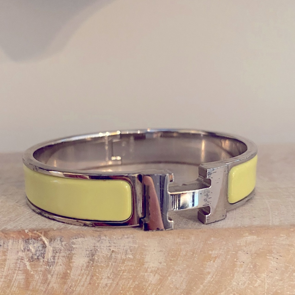 Pale yellow Hermes bracelet